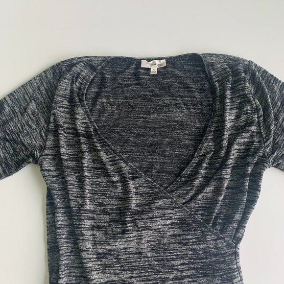 Aritzia Wilfred Free Bodysuit Medium Grey Short Sleeve Jumpsuits - Picture 3 of 14